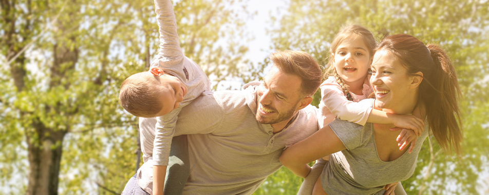 Life insurance coverage illustration showing family financial protection and future planning