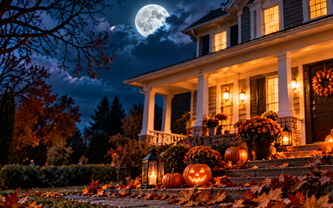 glowing pumpkins, fall, insurance